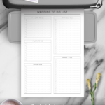 Download Printable Wedding To Do List Template Original PDF