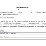 Event Venue Contract Template Download A Free Pdf Venue Within Wedding