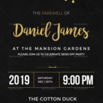 Farewell Invitation Card Template Farewell Invitation Card Farewell