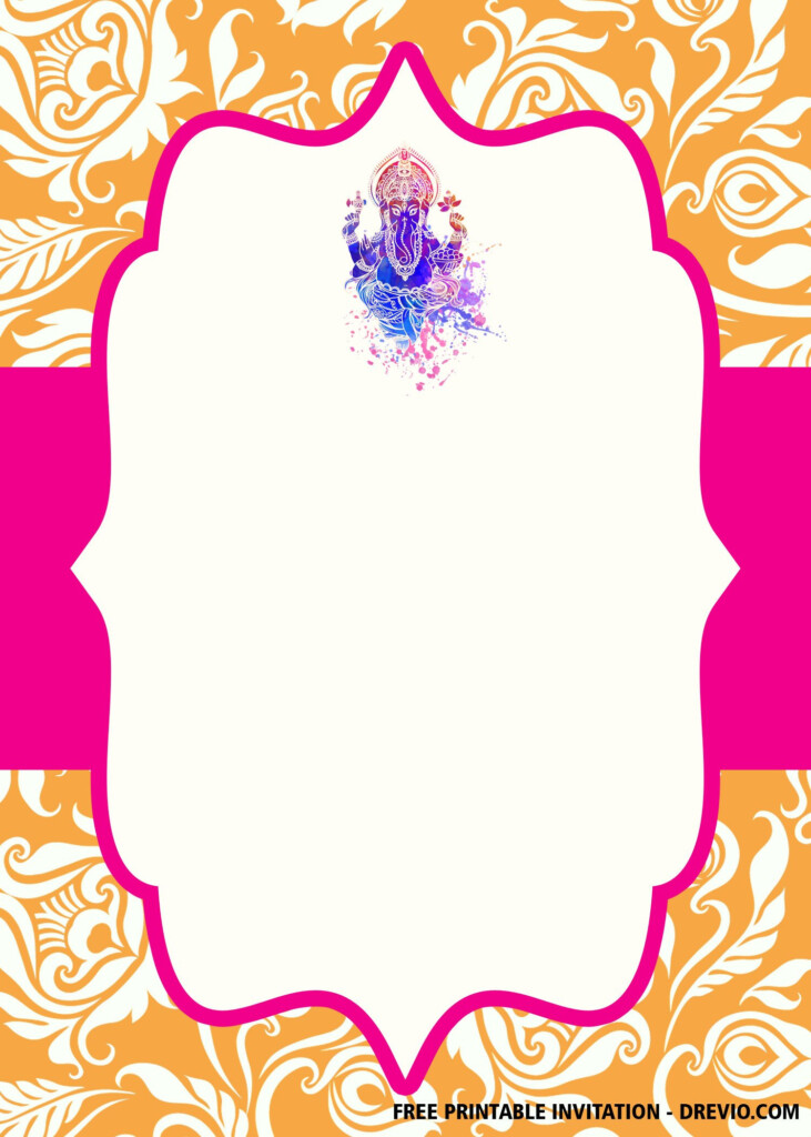 FREE Ganesha Wedding Invitation Templates Download Hundreds FREE 
