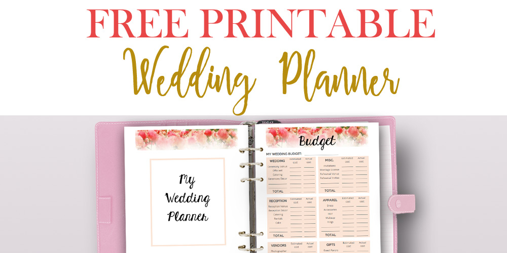 Free Printable Wedding Planner For Wedding Binder