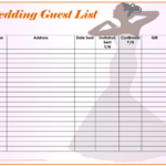 Free Wedding Guest List Templates Word Excel WordLayouts