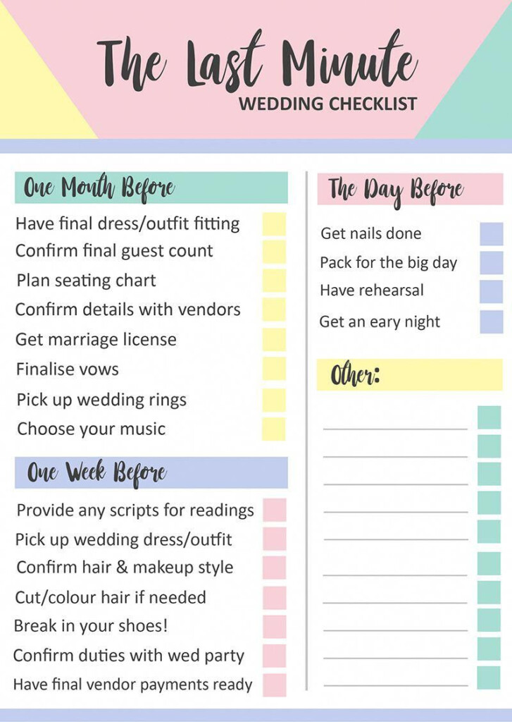 GEOMETRIC FREE PRINTABLE LAST MINUTE WEDDING CHECKLIST Bespoke Bride 