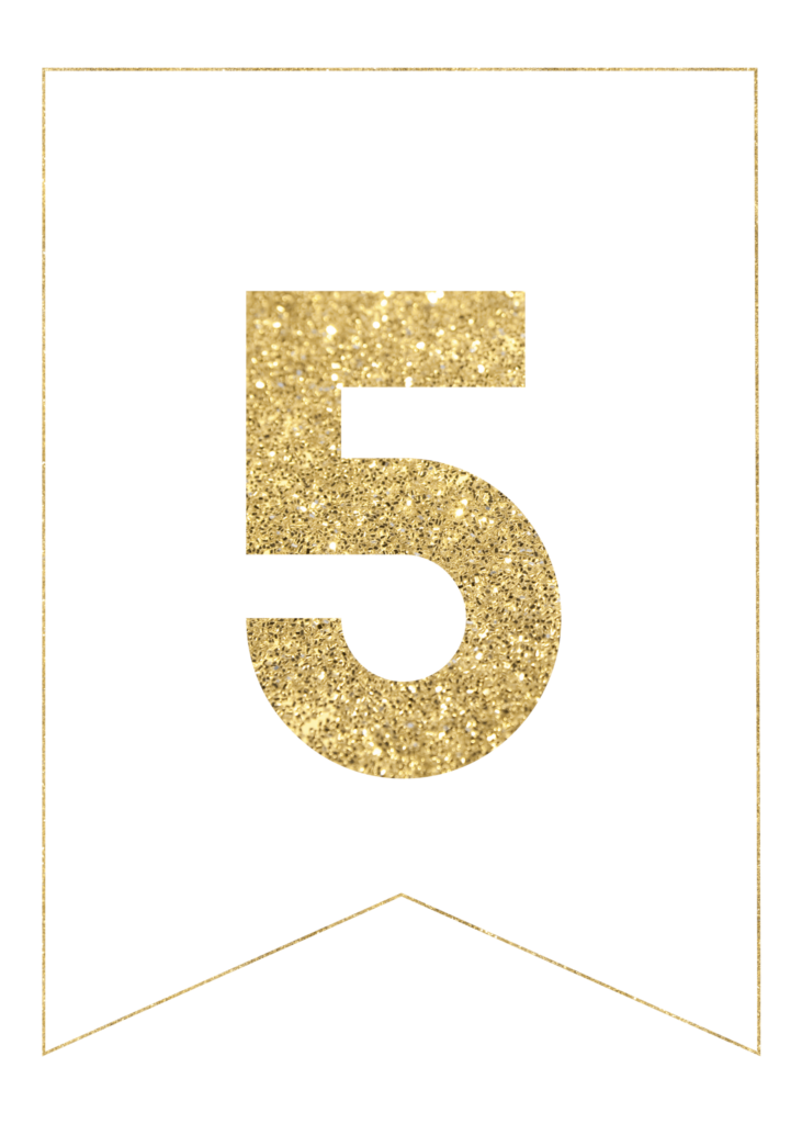 Gold Free Printable Banner Letters Paper Trail Design