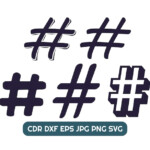 Hashtag Sign Svg Vector Wedding Hashtag Design Social Media Etsy