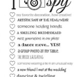I Spy Wedding Game Free Printable Wedding Games For Guests Free