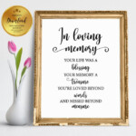 In Loving Memory Your Life Was A Blessing Your Memory A Etsy In 2020