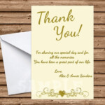 Ivory Wedding Anniversary Thank You Cards By PartyPrintExpress