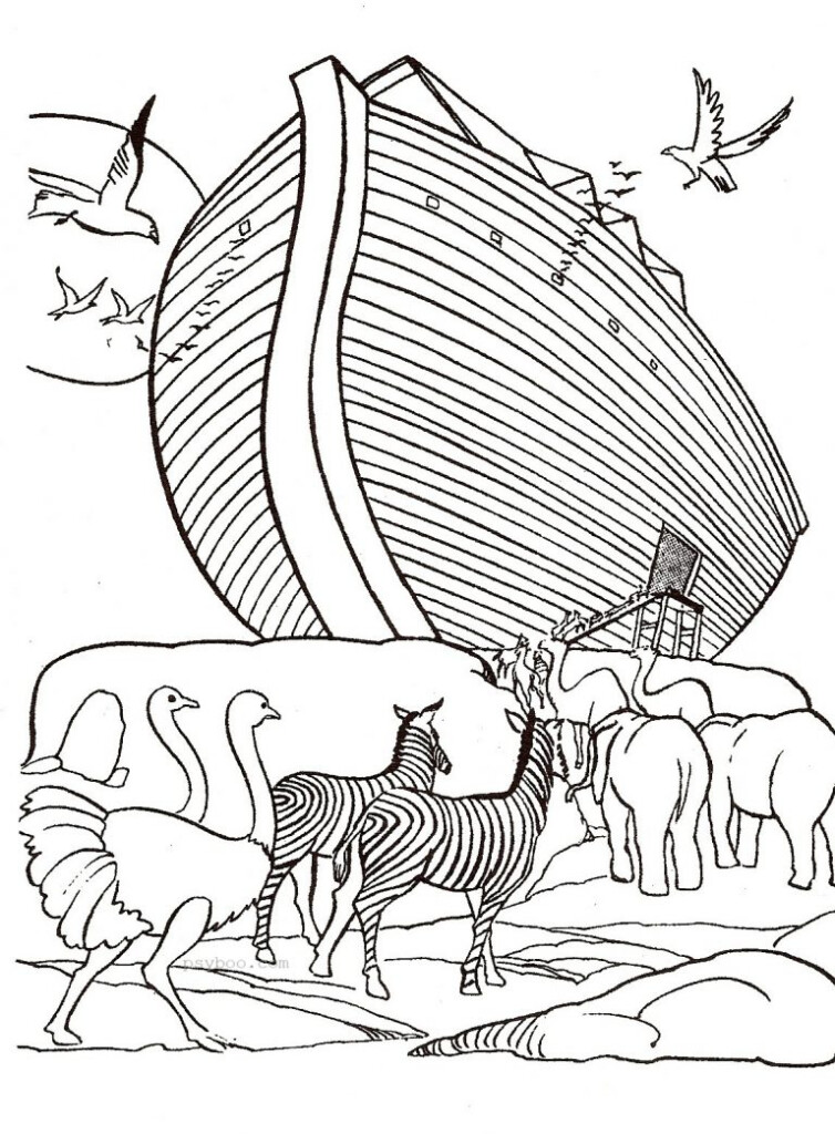 My First Bible Stories Noah s Ark Coloring Book Free Printables PDF