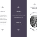 Order Of Service Funeral Mass Tri Fold Brochure Template Free JPG