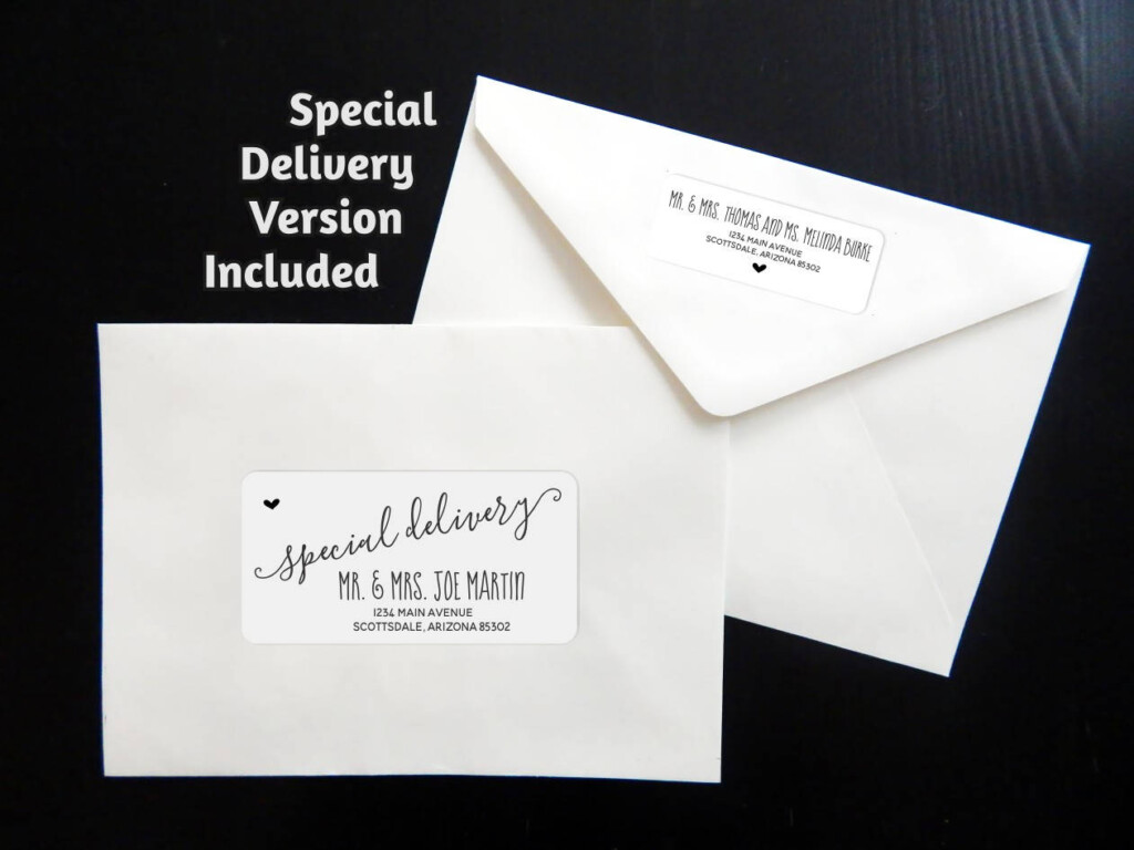 Printable Address Template For Envelope Labels Avery 2 X 4 1 X 2 5 