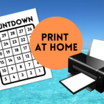 Printable Countdown Calendar 30 Day Count Down To Vacation Etsy UK