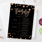Printable Itinerary Template Editable Weekend Itinerary Etsy In 2021
