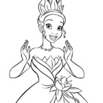 Printable Princess Tiana Coloring Pages For Kids
