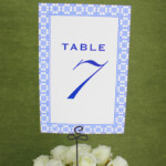 Printable Reception Table Number Template Download Print