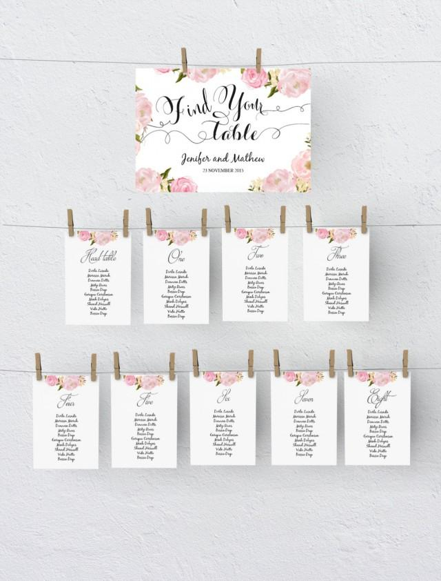 Printable Seating Chart Template Wedding Table Plan 2587806 Weddbook