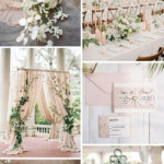 Romantic Blush And Ivory Garden Wedding Color Palettes weddingcolors