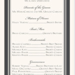 Silver Claddagh Border Wedding Program Template Free Wedding