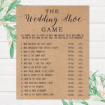 The Wedding Shoe Game Bridal Shower Games Wedding Shower Etsy