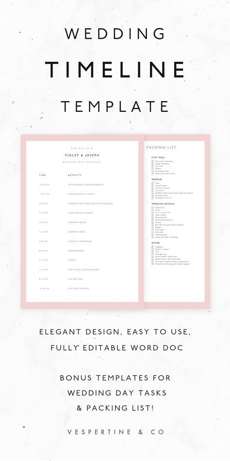 Trendy Wedding Reception Timeline Template Free Printable 57 Ideas Wedding Day Timeline