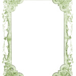 Vintage Clip Art Romantic Frames Christmas Colors The Graphics Fairy