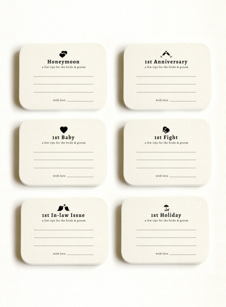 Wedding Advice Card For Bride And Groom Wedding Advice Etsy