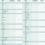 Wedding Checklist Spreadsheet Budget Worksheets In 2020 Wedding