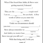 Wedding Guest Book Do It Yourself Wedding Mad Libs A Unique Etsy