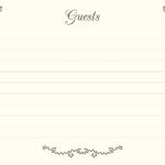 Wedding Guest Book Pages Printable File Guests Template Etsy