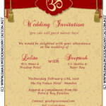 Wedding Invitation Card Template Editable Elegant Diy Email Indian