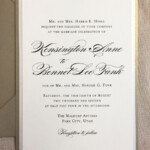 Wedding Invitation Champagne Wedding Invitation Elegant Etsy In 2021