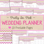 Wedding Planner 19 Printable Pages Pretty In Pink