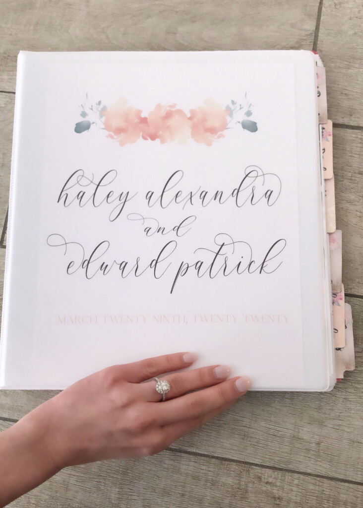 Wedding Planner Binder Tabs Printable Organization For Bride Etsy 