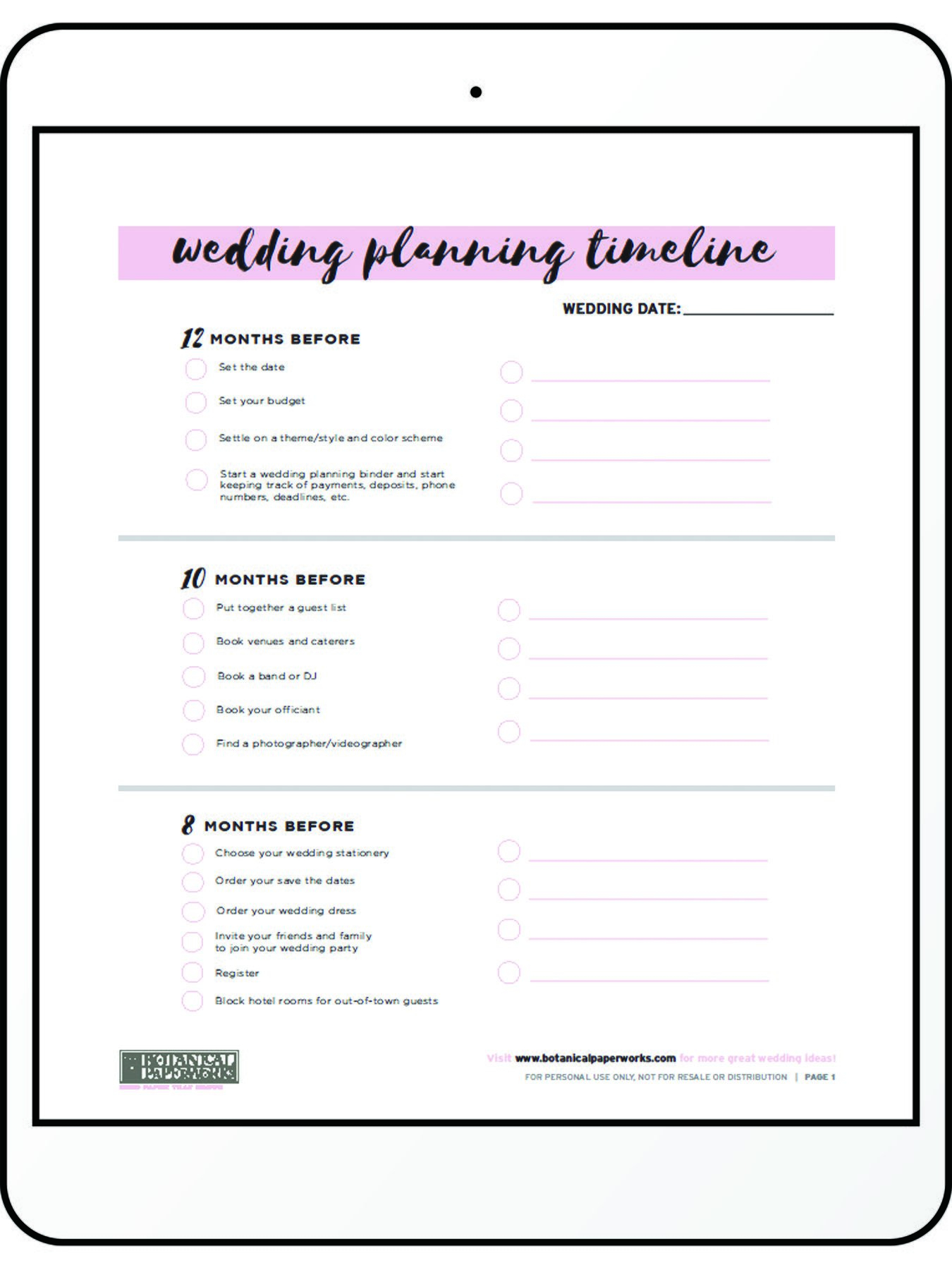 Wedding Planning Printables Free Templates To Keep You Organized Wedding Planning Printables Free Templates To Keep You Organized