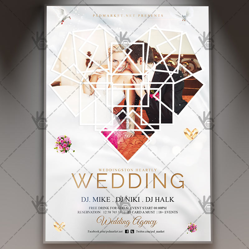 Wedding Premium Flyer PSD Template PSDmarket