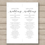 Wedding Program Template 41 Free Word PDF PSD Documents Download
