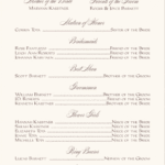 Wedding Programs Wedding Program Wording Program Samples Program