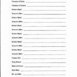 Wedding Shot List Template New Wedding Party List Template Checklist