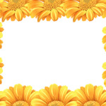 Yellow Daisy Flower Border 589123 Vector Art At Vecteezy